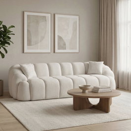 Atelier Del Sofa Octavio - Sofá de 4 Plazas Blanco